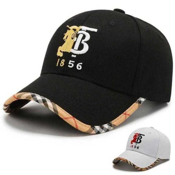 

burbreryss caps hat mens new style duck tongue fashion trendy brand net red same four seasons embroidered b letter, Blue;gray