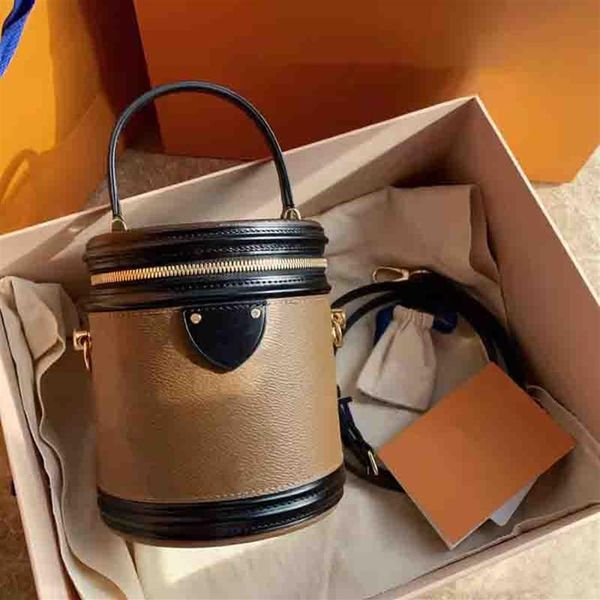 

bucket bag luxurys woman leather shoulder bags classic designers cross body purse lady sylvie handbag231a