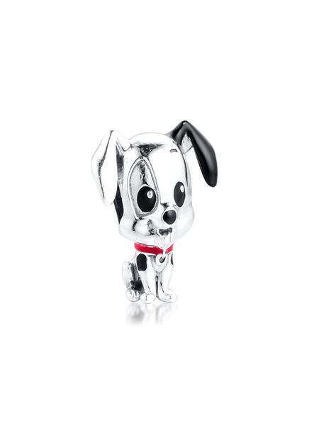 

new authentic 925 sterling silver bead 101 dalmatians patch charm fit european women bracelets diy jewelry making8803654, Black