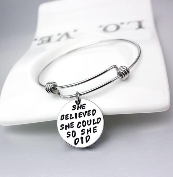 

new popular silver plated engraved motivational words charm bangle for whole 5 pcs7517282, Black