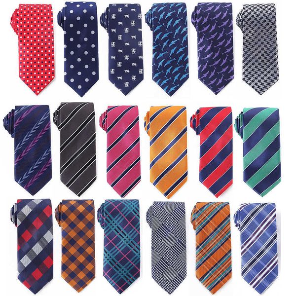 

bolo ties tailor smith checked striped ties new designer microfiber animal necktie fashion mens gray yellow pink neck tie gifts for men hkd2, Red