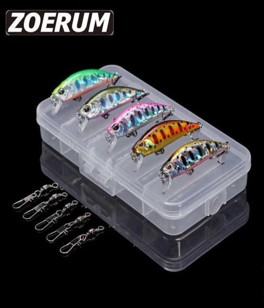 

5pcs trout fishing lure sets bait wobblers set artificial 5g 55mm pesca minnow sinking japan dw63 crankbait mini hard lures 2106227434388