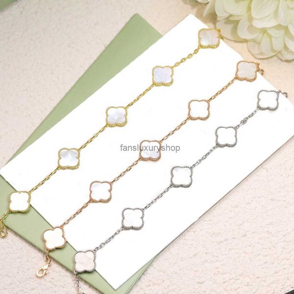 

designer charm clover bracelets 4a lady designer bangles jewelry dance party women superior quality, Golden;silver