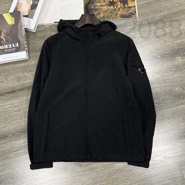 

men's jackets designer 2023 hooded windbreaker jacket coat t0ma, Black;brown