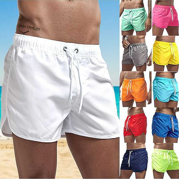 

men's shorts men's swim trunks swim shorts quick dry board shorts bathing suit for swimming surfing beach water sports summer 13 c, White;black