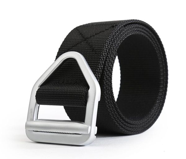 

men tactical gear belt nylon belts mens waist swat strap with metal buckle rappelling belt waist2734826, Black;green