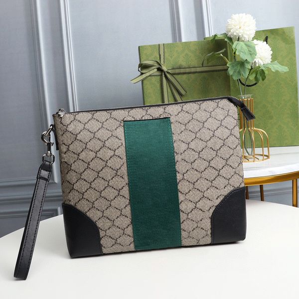 

designer bag mens high end temperament handbag large capacity portable purse vintage printed banknote card bag mobile phone bag 523603