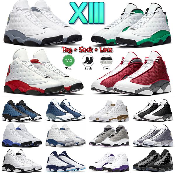 

13 og university blue basketball shoes 13s mens starfish gym red flint grey black cat french blue blue grey celestine blue court purple he g