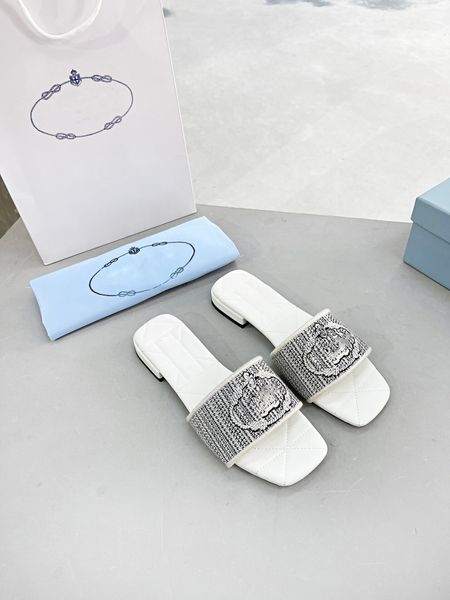 

embroidered fabric slides slippers black beige multicolor embroidery mules womens home flip flops casual sandals summer leather flat slide r