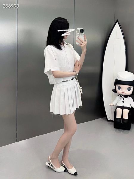 

nniu women's two piece dress brand sets designer australia wonderland academic style high tide the coaster odyssey summer logo short sk, White