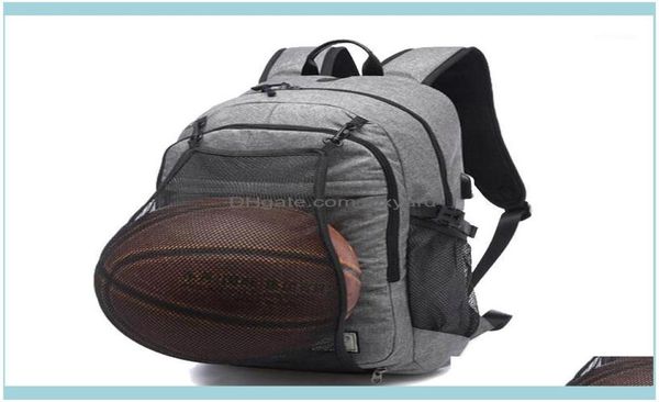 

outdoor outdoorsoutdoor mens sports basketball backpack school bags for teenager boys soer ball pack lapbag football net gym4681757
