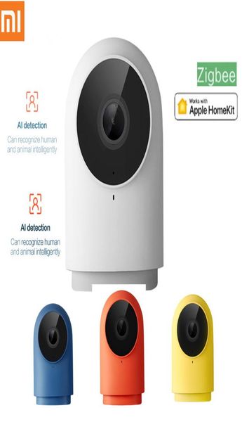 

xiaomi aqara g2h smart camera 1080p hd night vision mobile homekit app monitoring g2 h zigbee smart home security camera9481091, Black;white