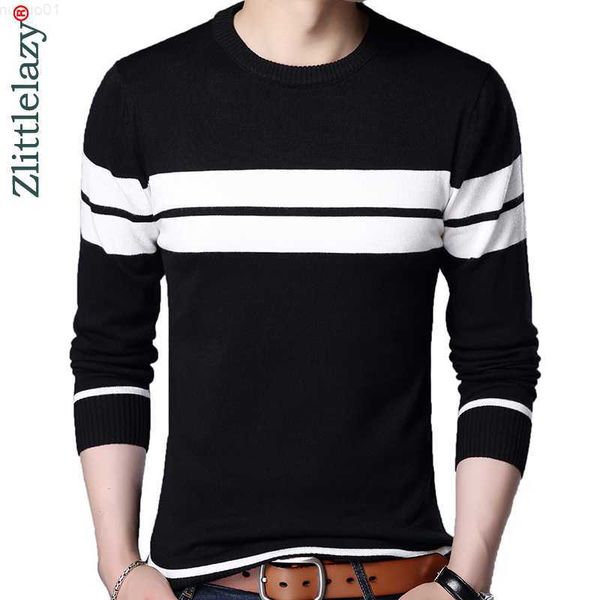 

men's sweaters 2022 designer pullover striped men sweater mensthin jersey knitted sweaters mens wear slim fit knitwear fashion clothing, White;black