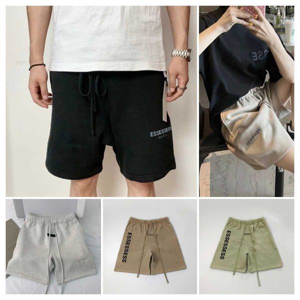 

vnii designer mens shorts essentail shorts clothing apparel essen short cotton sports fashion letter street style tide knee length, White;black