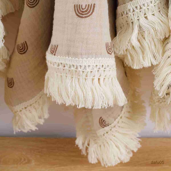

blankets swaddling newborn baby blanket cotton muslin swaddle fringe receive blankets baby items summer bed stroller cover babies sleeping q