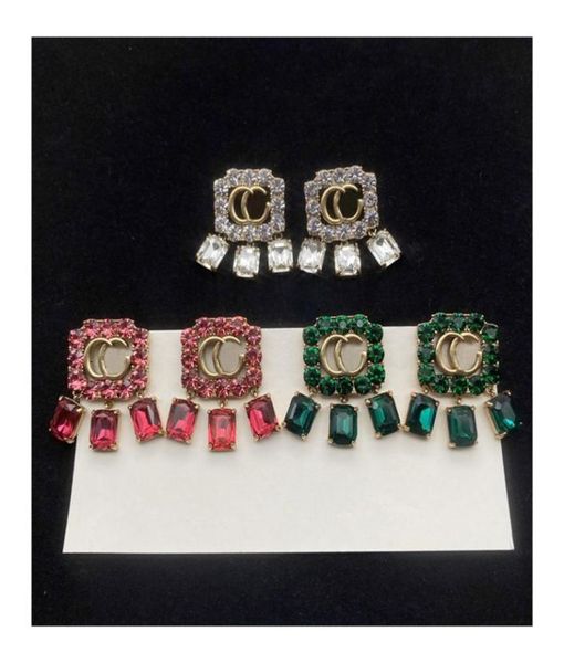 

2022 fashion womens diamond earrings classic hoop earring for woman highly quality luxurys designers earrings ladies brands gold e8129809, Golden;silver