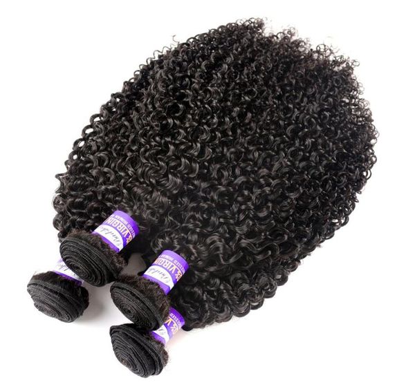 

9a mongolian kinky curly virgin hair 3 4 bundles remy hair kinky curly weaves unprocessed human hair weave natural color 1028 inc1952061, Black