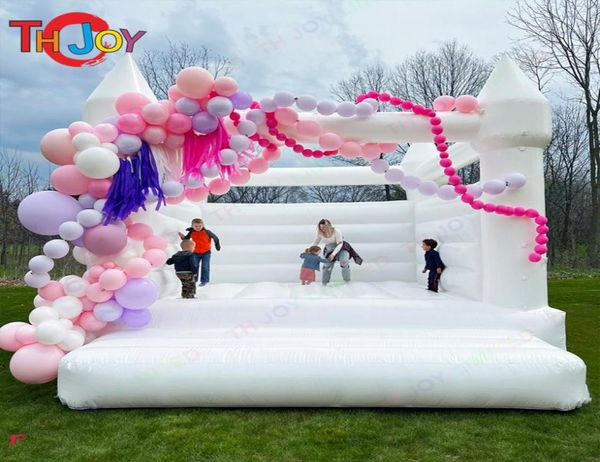 

outdoor activities commercial grade bounce house full pvc inflatable wedding bouncy castle jumping bed kids audits jumper white fo7627973