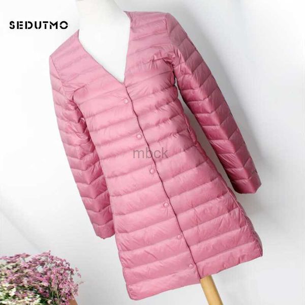 

women's down parkas sedutmo winter oversize womens duck down jackets ultra light coat long puffer jacket casual black autumn parkas ed8