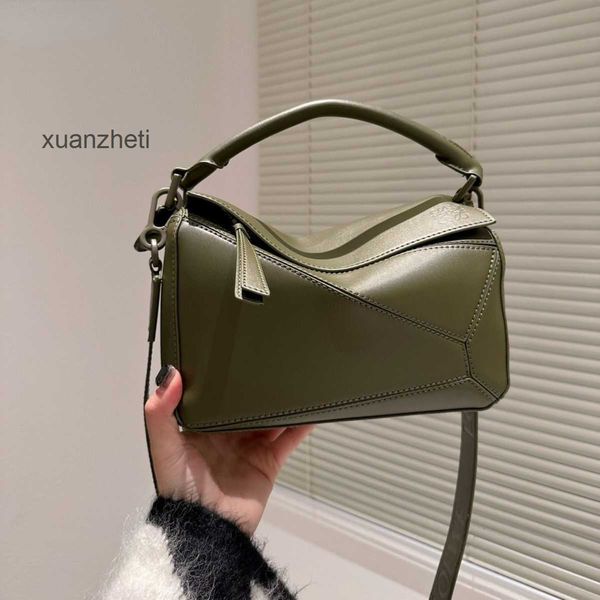 

capacity lady 2023 lady leather bag women's designer classic checker loews cowhide bags high puzzles colors blue purse spliced diamond