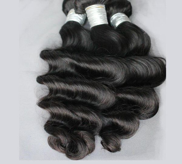

9a brazilian hair unprocessed malaysian peruvian cambodian indian loose deep wave human hair bundles quality human hair weft 2947669, Black