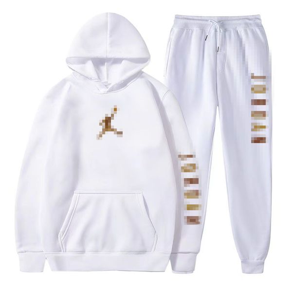 

sweatpants and hoodie set tracksuit men hooded sweatshirt pants pullover hoodie suit casual men clothe ssss, Gray