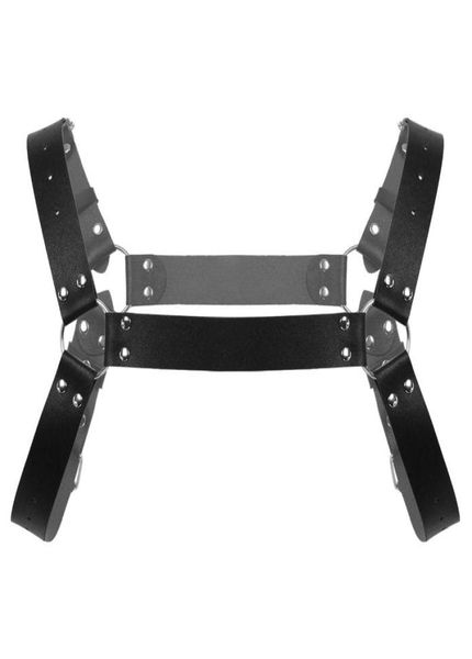 

bras sets mens fashion punk gothic pu leather onedouble shoulder adjustable body chest harness belt cosplay club costumes strap a3024291, Red;black