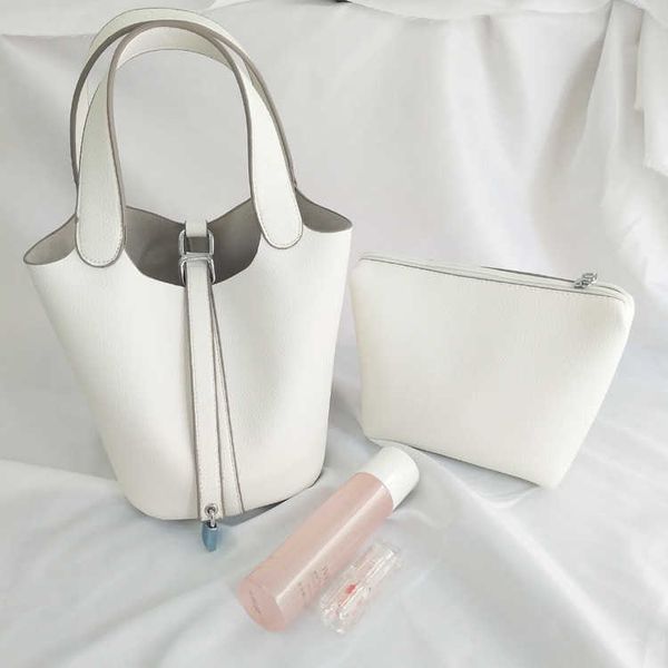 

luxury picotin lock bag korea's south east gate's new basket bag litchi grain bucket women's versatile picotin handbag mother