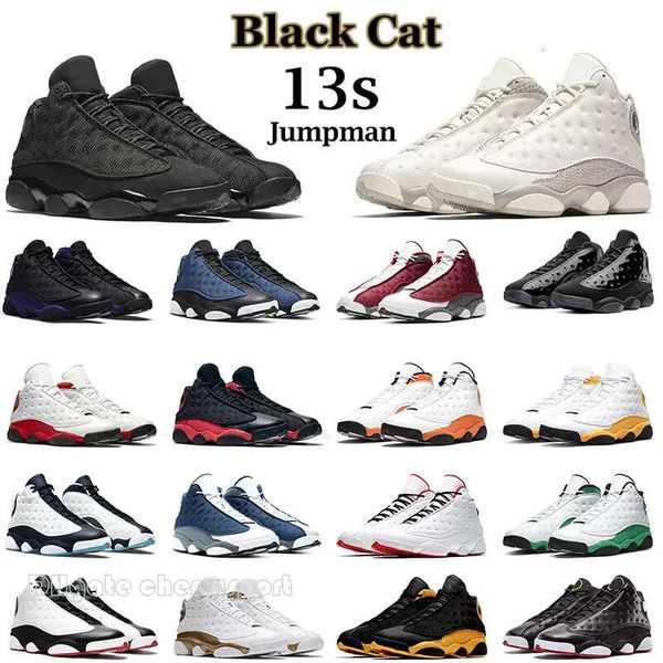 

basketball shoes jumpman 13s men women black cat phantom court purple black dirty bred french blue hyper royal black love 13s 13