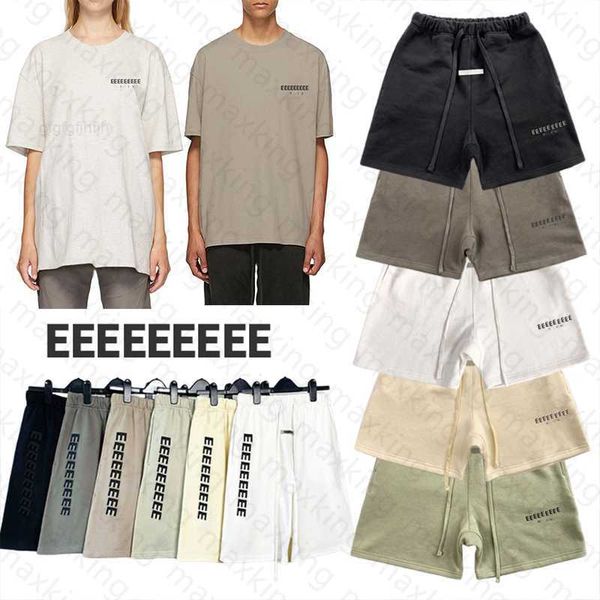 

q2u1 f6vn mens womens designer essentail shorts clothing apparel essen shorts cotton sports fashion short street style tide knee length esse, White;black