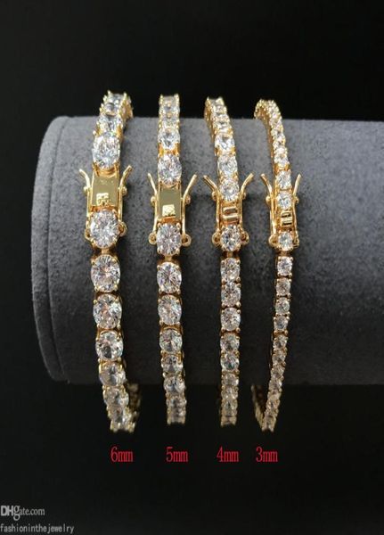 

fashion tennis designer bracelet diamond luxury jewelry gift 3 4 5 6 mm 7 8 inch moissanite white gold bracelets real diamonds who7324576, Golden;silver
