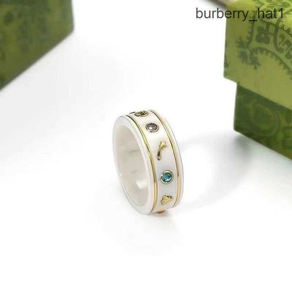 

supply wholesale brand letter ceramics ring for mens womens planet rings fashion designer extravagant brand letters ring jewelry women men w, Silver