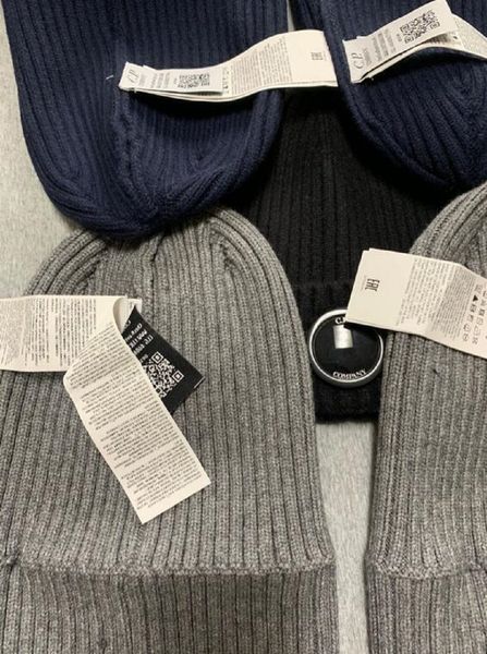 

cp beanie Hat Bonnet Cp Autumn Winter Fashion Goggles Beanies Men Classical Knitted Hats Skull Caps Outdoor Casual Women Uniesex One Lens, One glasses gray