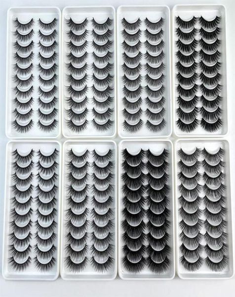 

10pairs 3d faux mink eyelashes natural thick long false eyelash dramatic fake lashes makeup extension eyelashes maquiagem1997852