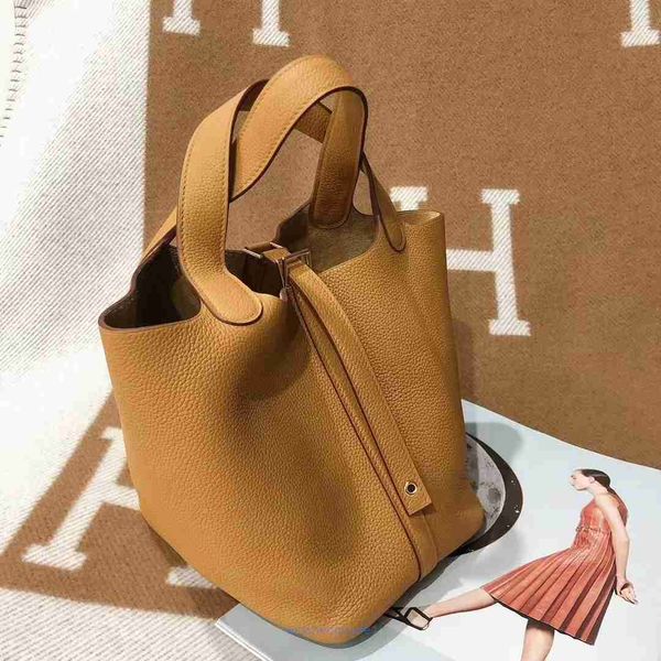 

original edition h ermes vegetable bags online store gaoding fashion semi handmade togo layer cowhide home one shoulder portable basket l wi