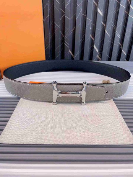 

luxury design belt belts for men designer high-end classic leather waistband men's lychee pattern belts woman h gold and silver belt bu