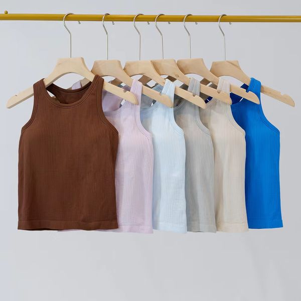 

lulusummer yoga ebbto street sleeveless backless outdoor chest padded nude high waist quick dried sports tank top
