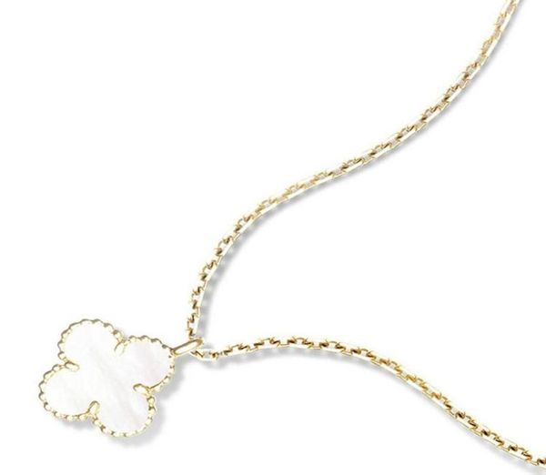 

new fashion designer high jewelry necklace luxury fourleaf clover pendant birthday valentine039s day gift jewelry8587683, Silver