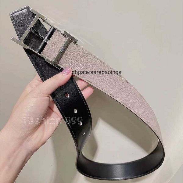 

luxury design belt mens designer belt luxury womens waist for man woman fashion casual double gold letter buckle black genuine leather belts, Silver