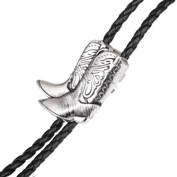 

bolo ties classic riding boots bolo tie collar rope pendant american western cowboy bolo tie hkd230719, Red