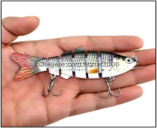 

fishing wobbler lifelike lure 6 segment swimbait crankbait hard bait 10cm 18g artificial lures tackle drop delivery 2021 baits spo5992900
