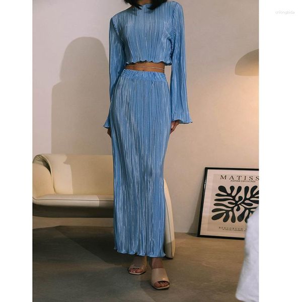 

women's swimwear summer outfits for women 2023 swimsuit cover up dress beach pressure lady suit horn long sleeve short skirt solid span, White;black
