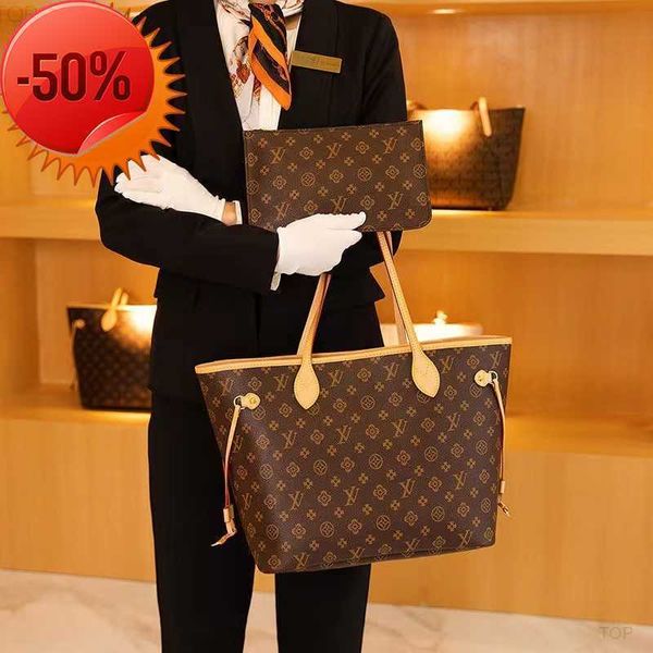 

2pcs set women leather handbag designer lady clutch purse retro shoulder louig