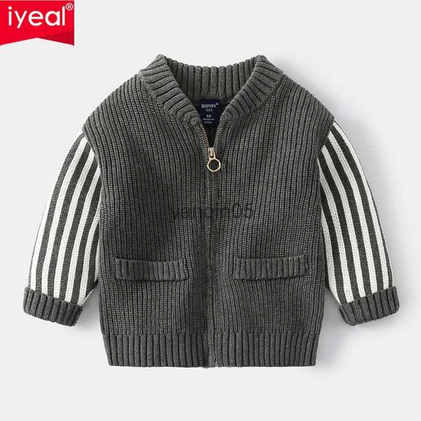 

pullover iyeal kids jacket handsome baby boys knitting sweaters children clothing boy cardigan baby autumn winter outfit coat costumes hkd23, Blue