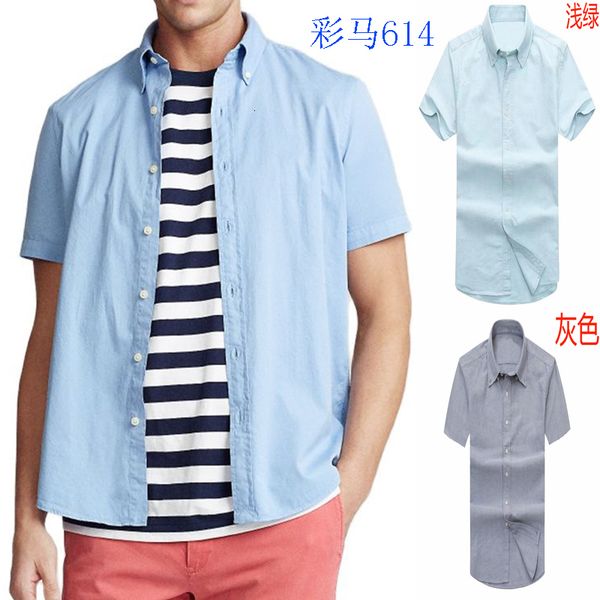 

men's casual shirts men's springsummer 100 cotton polo shirt short sleeve colored horse hc614 230718, White;black