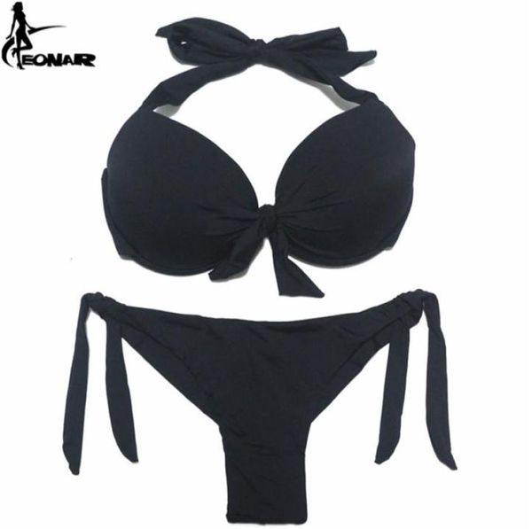

eonar bikini solid swimsuits women push up set brazilian cutclassic bottom bathing suits plus size swimwear 2111201003106