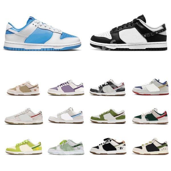 

designer panda low running shoes sb men women white black gum reverse brazil pn dust grey fog triple pink active fuchsia unc rose whisper fo