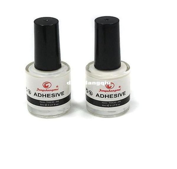 

wholepro 2 pcs glue adhesive for galaxy star foil sticker nail art transfer tips 8ml 4008547, Black