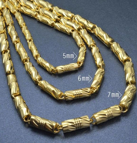 

18k gold filled mens women039s finish solid cuban link necklace chain 55cm l n2994934832, Silver