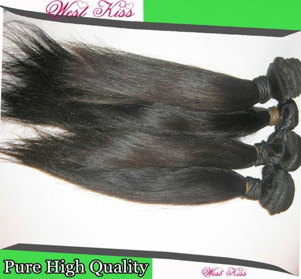 

fabulous hair products 8a virgin charming mongolian human hair straight 3pcslot 300g long lasting1248313, Black